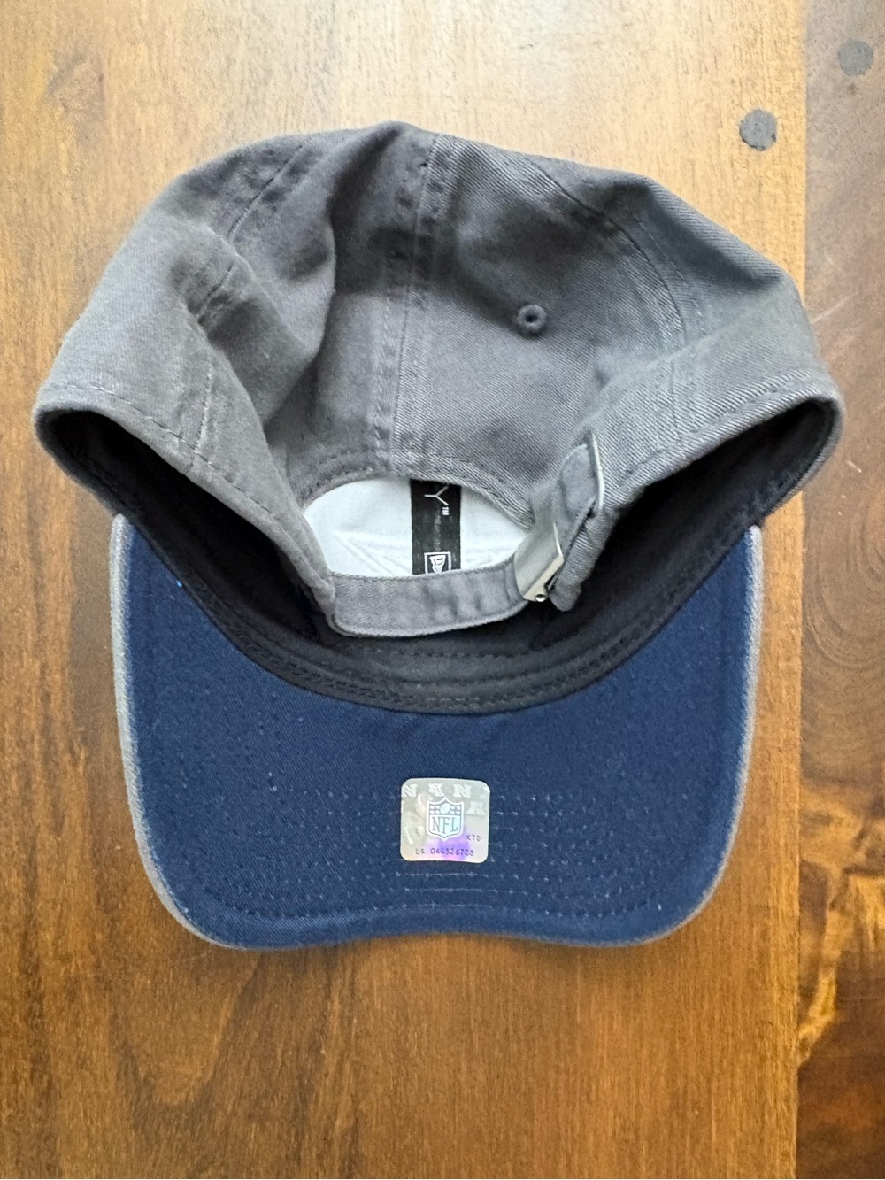 New Era 9TWENTY Dallas Cowboys NFL Women’s Adjustable Hat Cap Gray/Blue - Picture 7 of 13